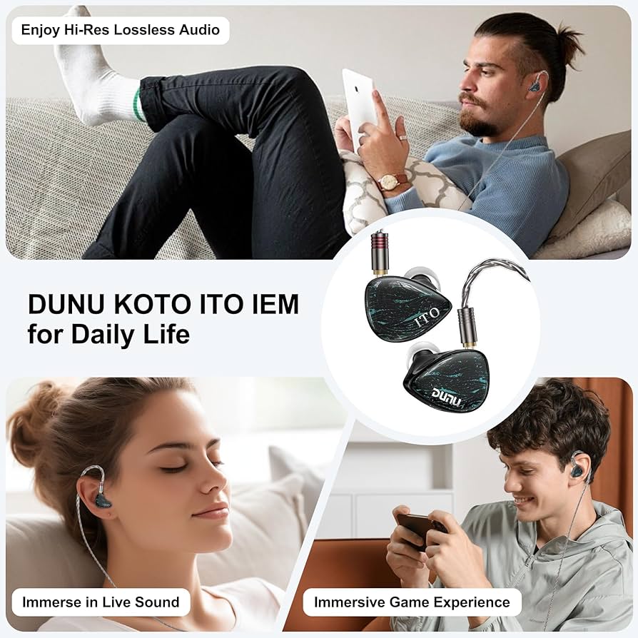 Amazon.com: HiFiGo DUNU x KOTO ITO in Ear Monitor 2DD+2BA Hybrid
