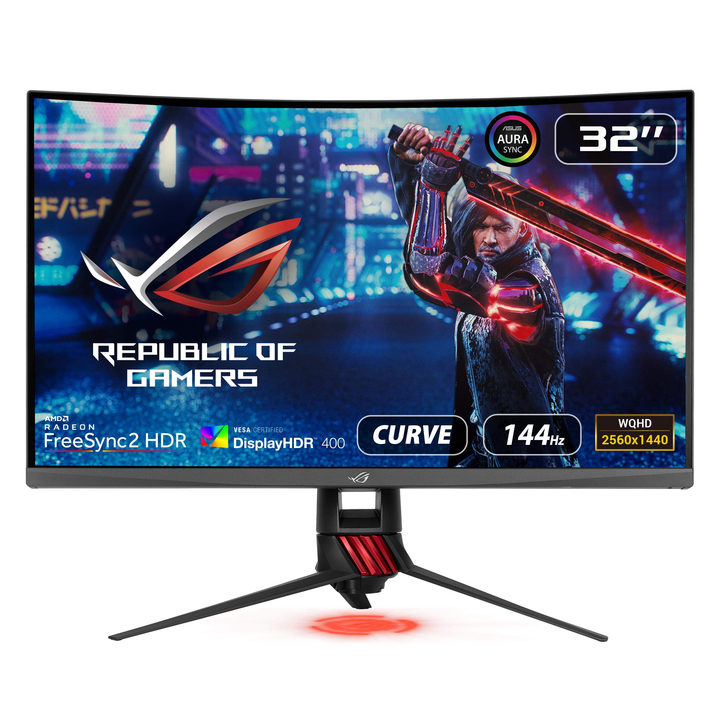 Amazon.co.jp: ASUS 湾曲 ゲーミングモニター ROG Strix XG32VQR 31.5