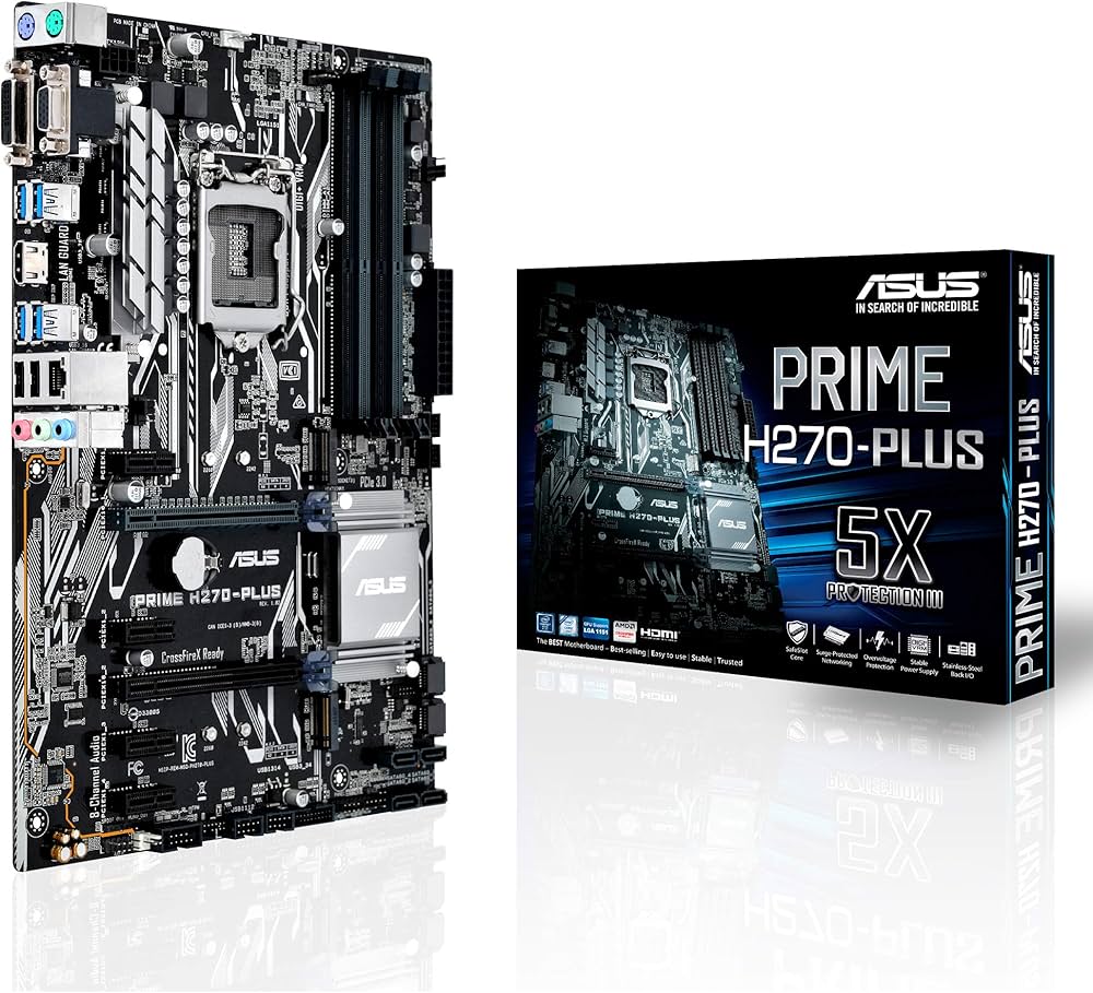 Amazon | ASUS PRIME H270-Plusマザーボード - ブラック（ソケット1151