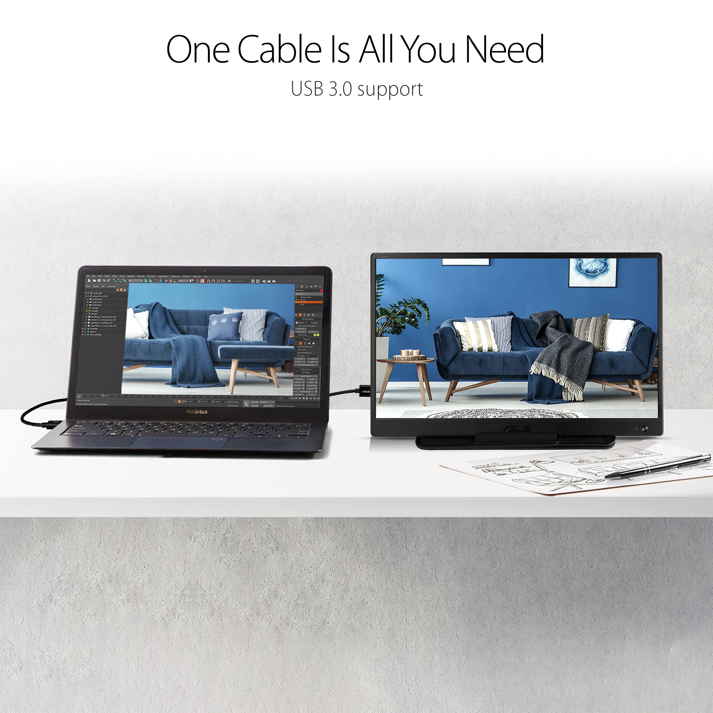 Amazon.co.jp: ASUS ZenScreen 15.6インチ ポータブルUSBモニター