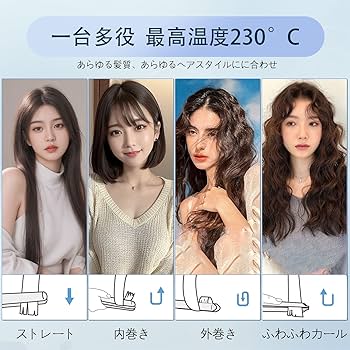 Amazon | ヘアアイロン ストレート 26mm【80℃〜230℃・海外対応】15段階