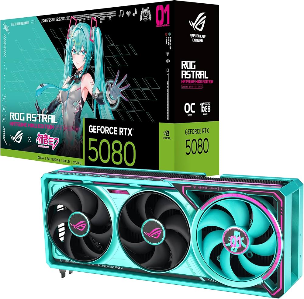 Amazon | ASUS ROG Astral GeForce RTX 5080 16GB GDDR7 OC 初音ミク