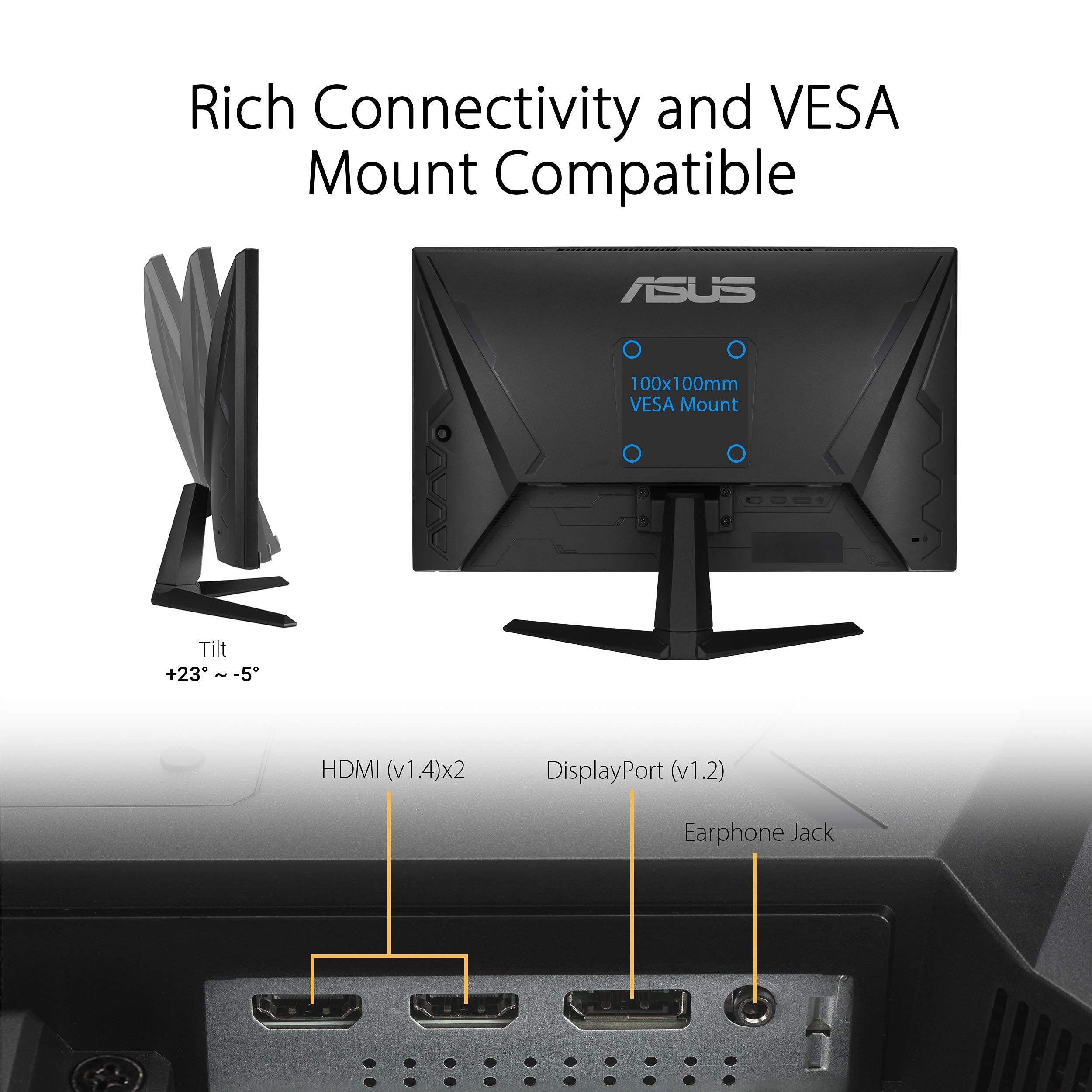 Amazon.com: ASUS TUF Gaming 24” 1080P Monitor (VG249Q1A) - Full HD