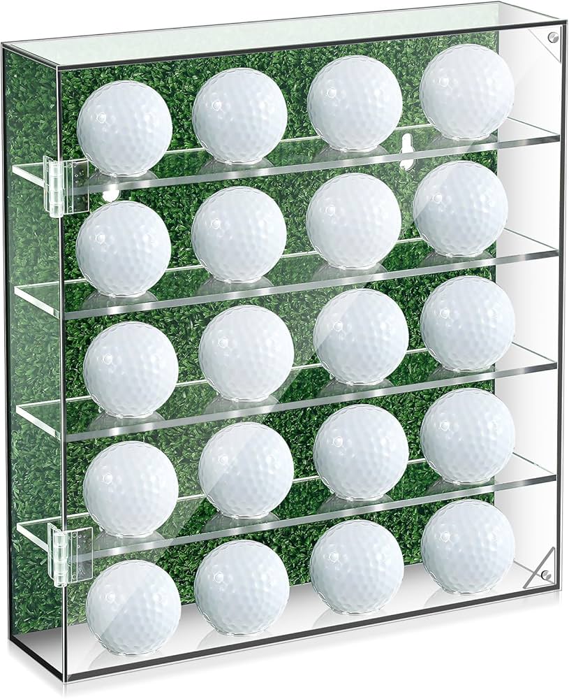 Amazon | Memorywuu ゴルフボールディスプレイケース 壁マウント 20