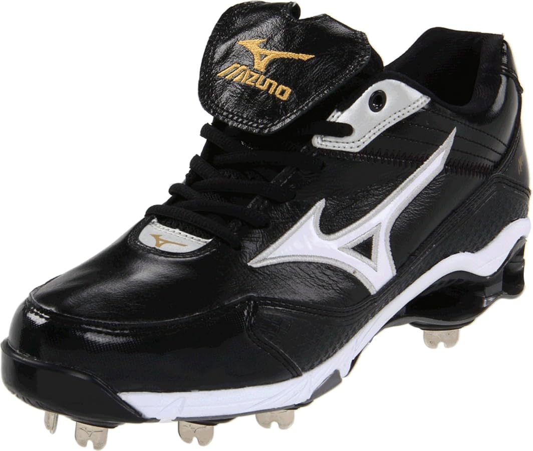 Amazon.com | Mizuno Men's 9-Spike PRO KL 6, Black/White, 11.5 M US