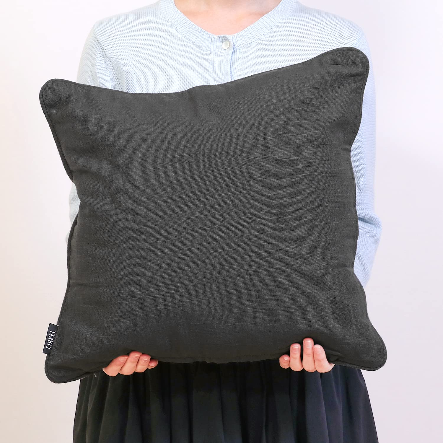 Amazon.co.jp: 不二貿易 クッションカバー 45×45 グレー 綿100％ 無地