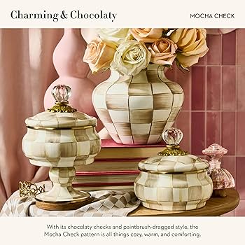 Amazon.com: MACKENZIE-CHILDS Enamel Curiosity Pot, Decorative