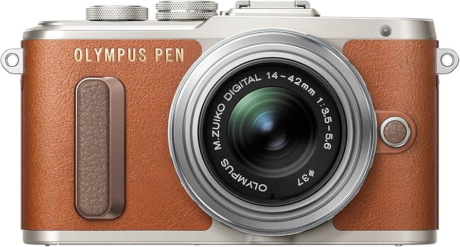 Amazon.com : OM SYSTEM Olympus Pen E-PL8 Brown Body with 14-42mm