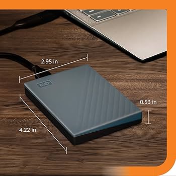 Amazon.com: WD 2TB My Passport Portable Hard Drive, Works with USB