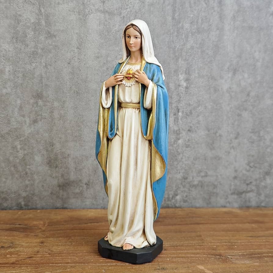 Amazon.co.jp: BCカトリックのマリアの無原罪のハートフィギュア、6