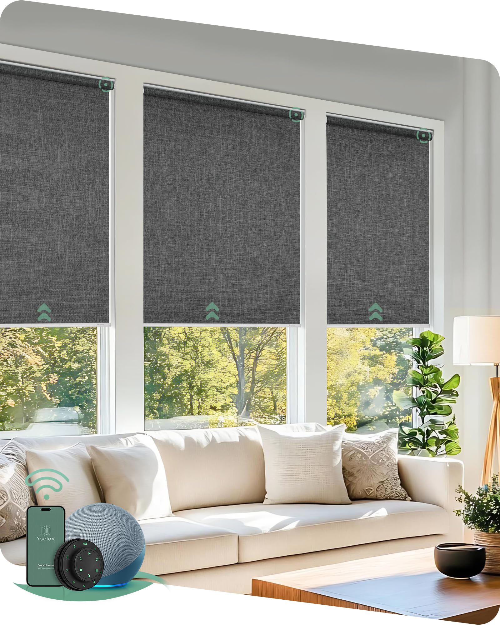 Amazon｜Yoolax 電動 ロールスクリーン｜ロールスクリーン オンライン通販
