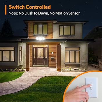 LEPOWER 42W Flood Lights Outdoor - 4200LM Bright LED Security