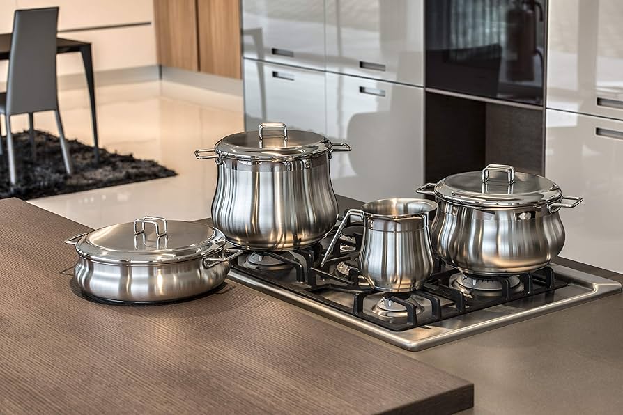 Amazon.com: Barazzoni – Saucepan Line Tummy in Steel, 18/9 22 cm