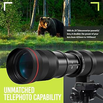 Amazon.com : High-Power 420-1600mm f/8.3 HD Manual Telephoto Zoom