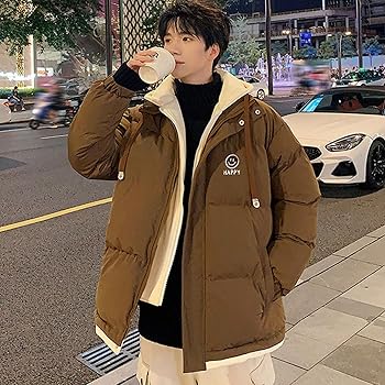 Amazon | [Vihana] レイヤード風 中綿ジャケット 男女兼用 メンズ