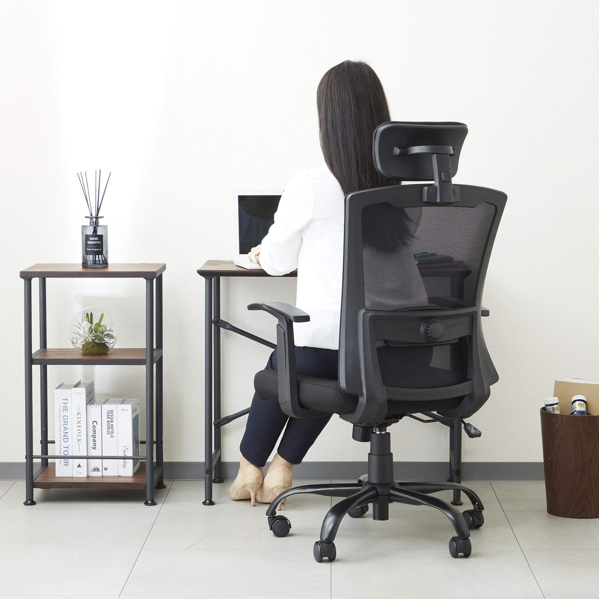 Amazon.co.jp: [ドウシシャ] オフィスチェア ハイバックメッシュチェア