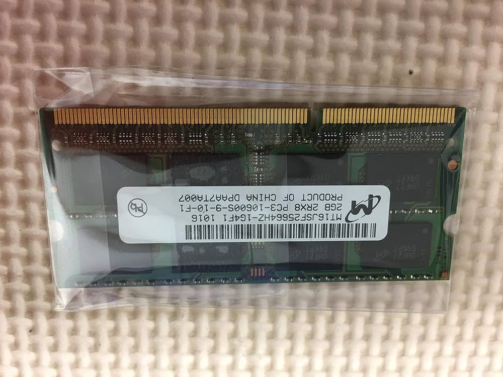 Amazon.co.jp: Micron 2GB DDR3 メモリ SO-DIMM 204pin PC3-10600S