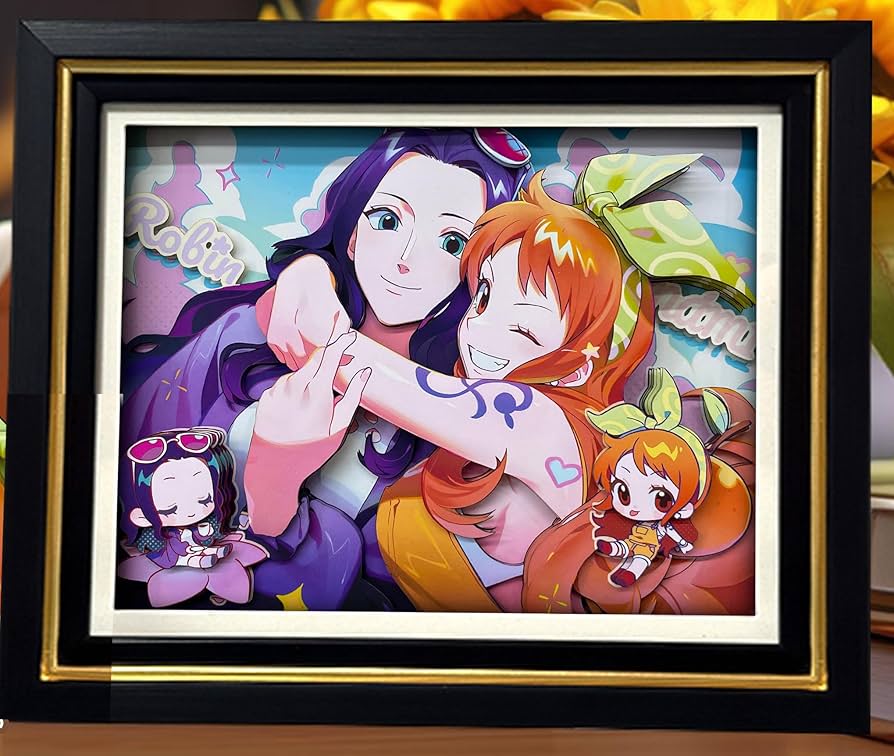 Amazon.co.jp: ワ.ン.ピ.ー.ス アニメ 手彫りの 3D立体壁掛け絵画 浮遊