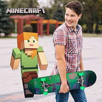 Amazon | Minecraft - 31インチ レンチキュラースケートボード プロ
