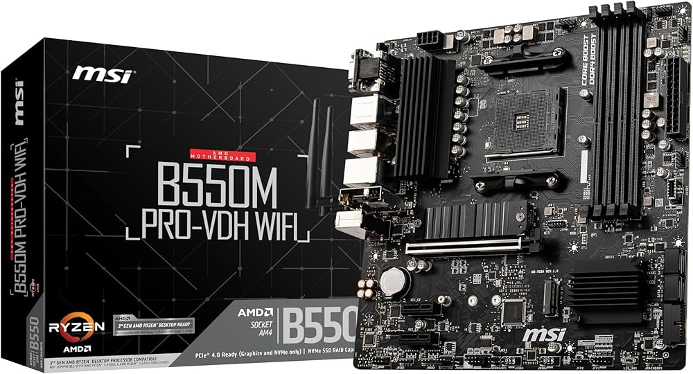 Amazon | MSI AMD B550M PRO-VDH WiFi ソケット AM4 Micro ATX DDR4
