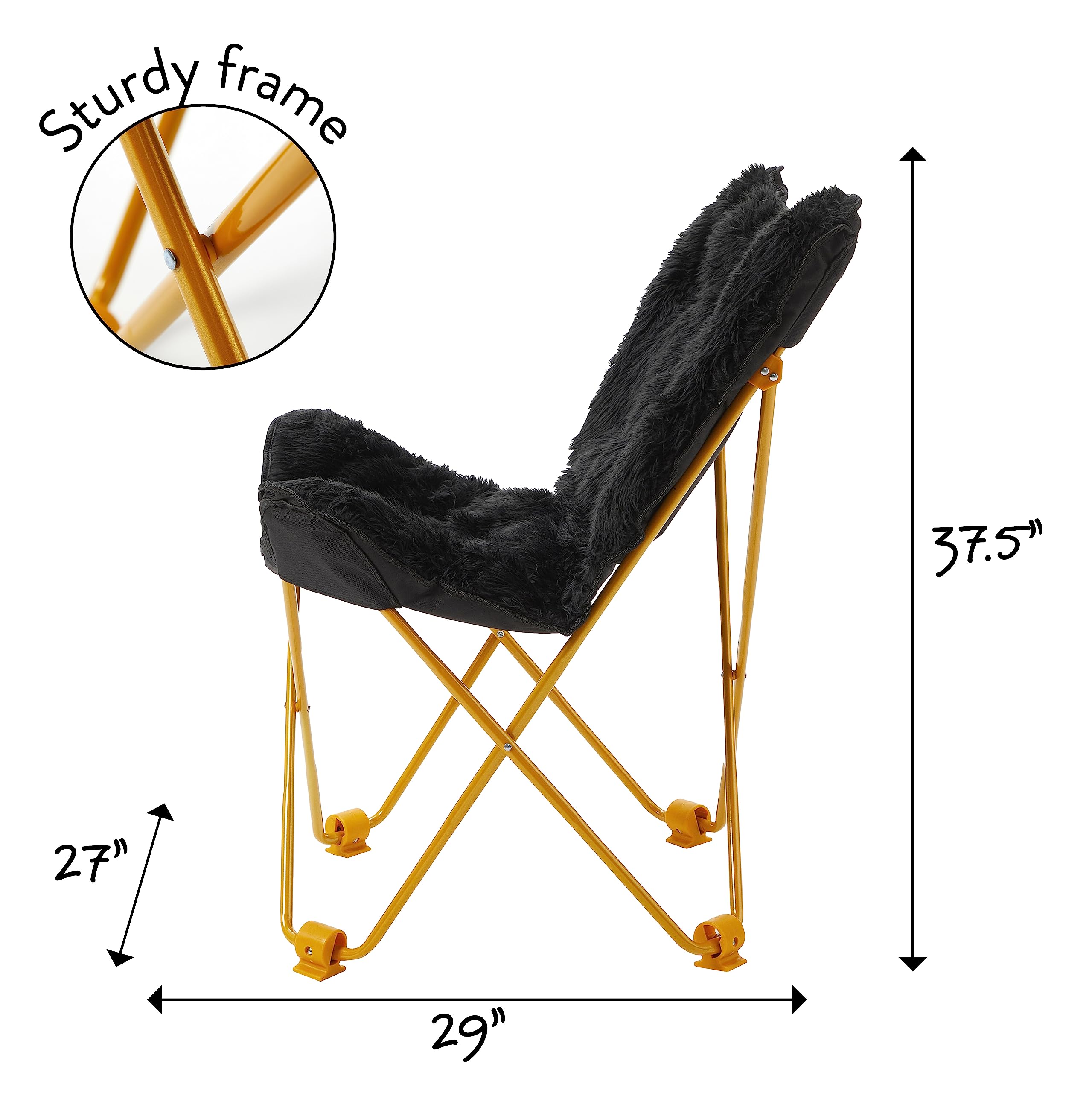 Amazon.co.jp: Urban Shop モンゴルバタフライチェア ブラック