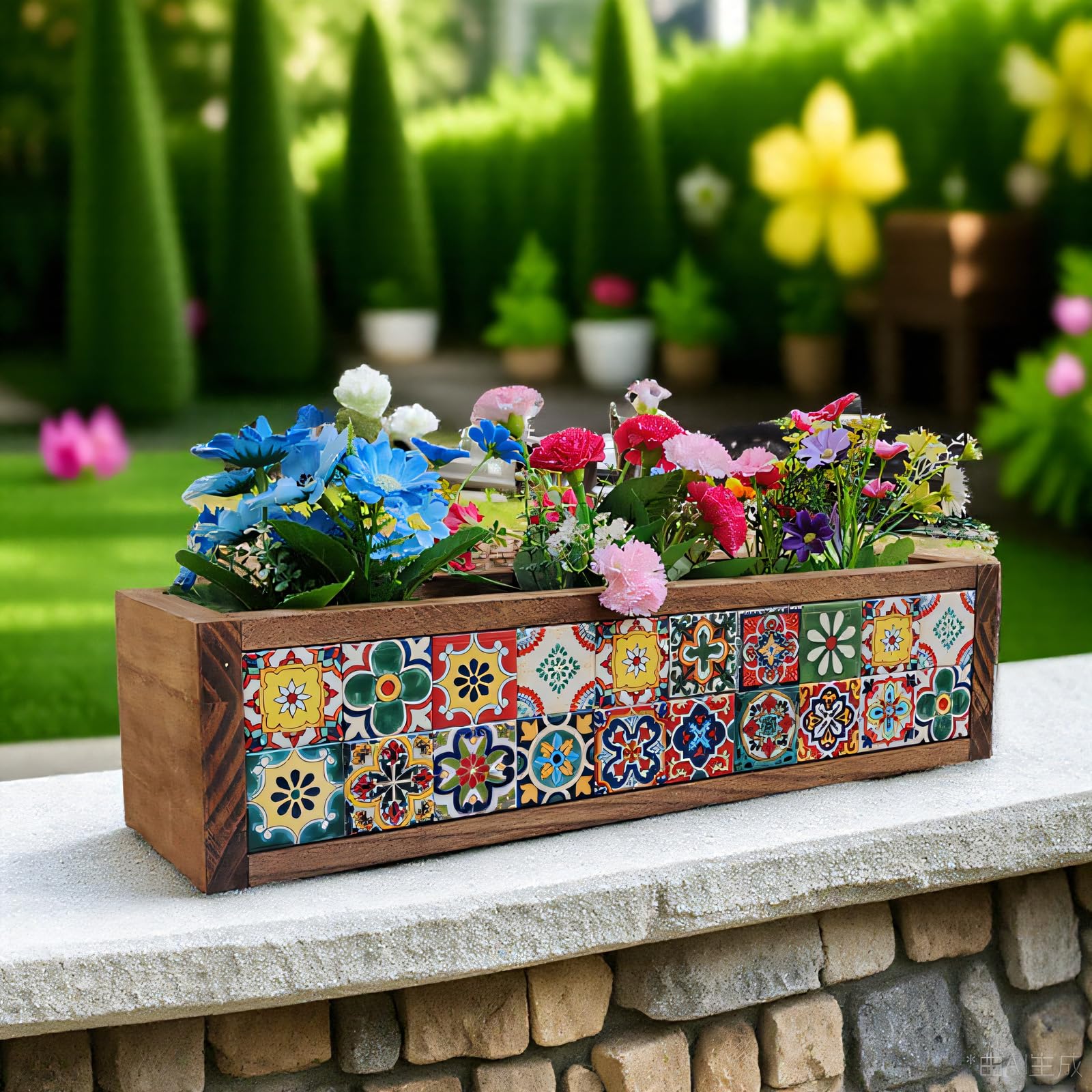 Amazon.com : Moroccan Mexican Decorative Box with Real Mosaic