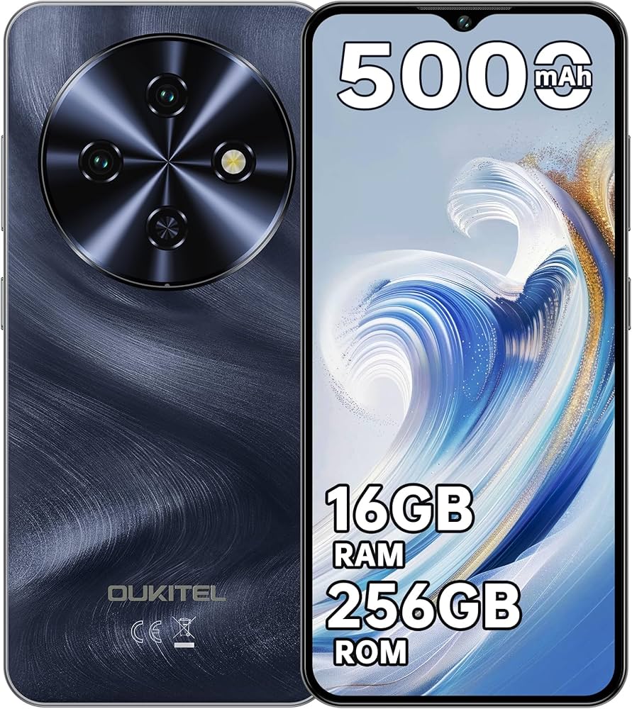 Amazon | OUKITEL C5 SIMフリー スマホ 本体 16GB RAM+256GB ROM 1TB