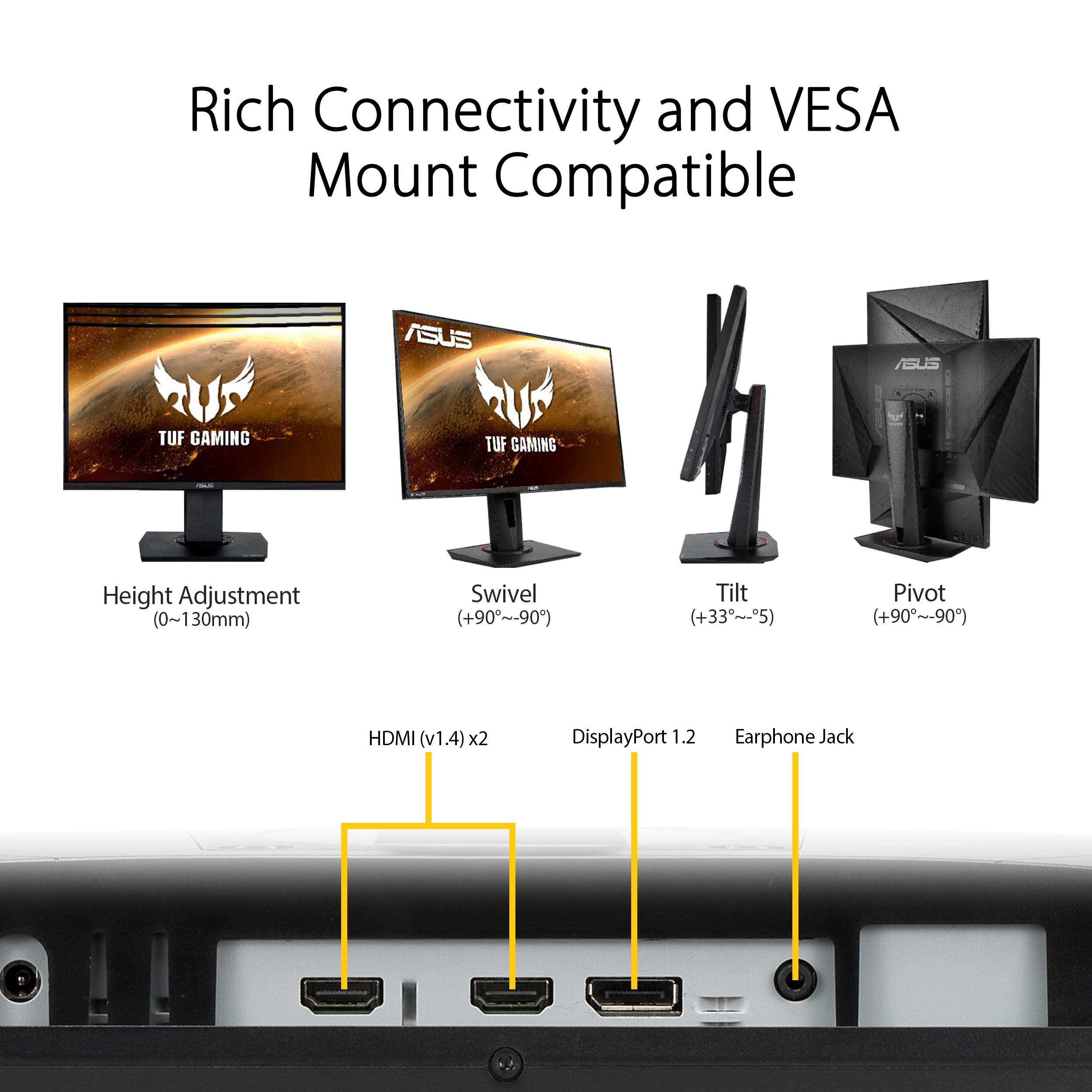 Amazon.com: ASUS TUF Gaming 27” 1080P Monitor (VG279QR) - Full HD