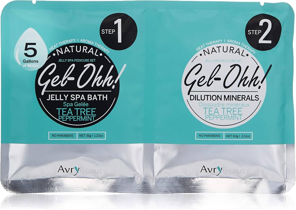 Amazon.com: AvryBeauty Gel-Ohh Jelly Spa - Tea Tree & Peppermint,2