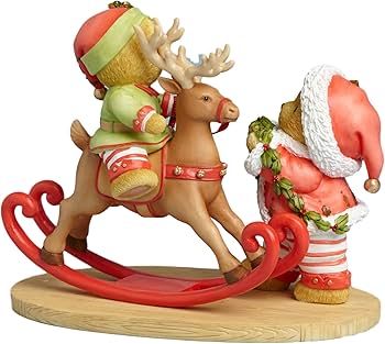 Amazon.co.jp: Cherished Teddies サンタワークショップ ロックス クマ
