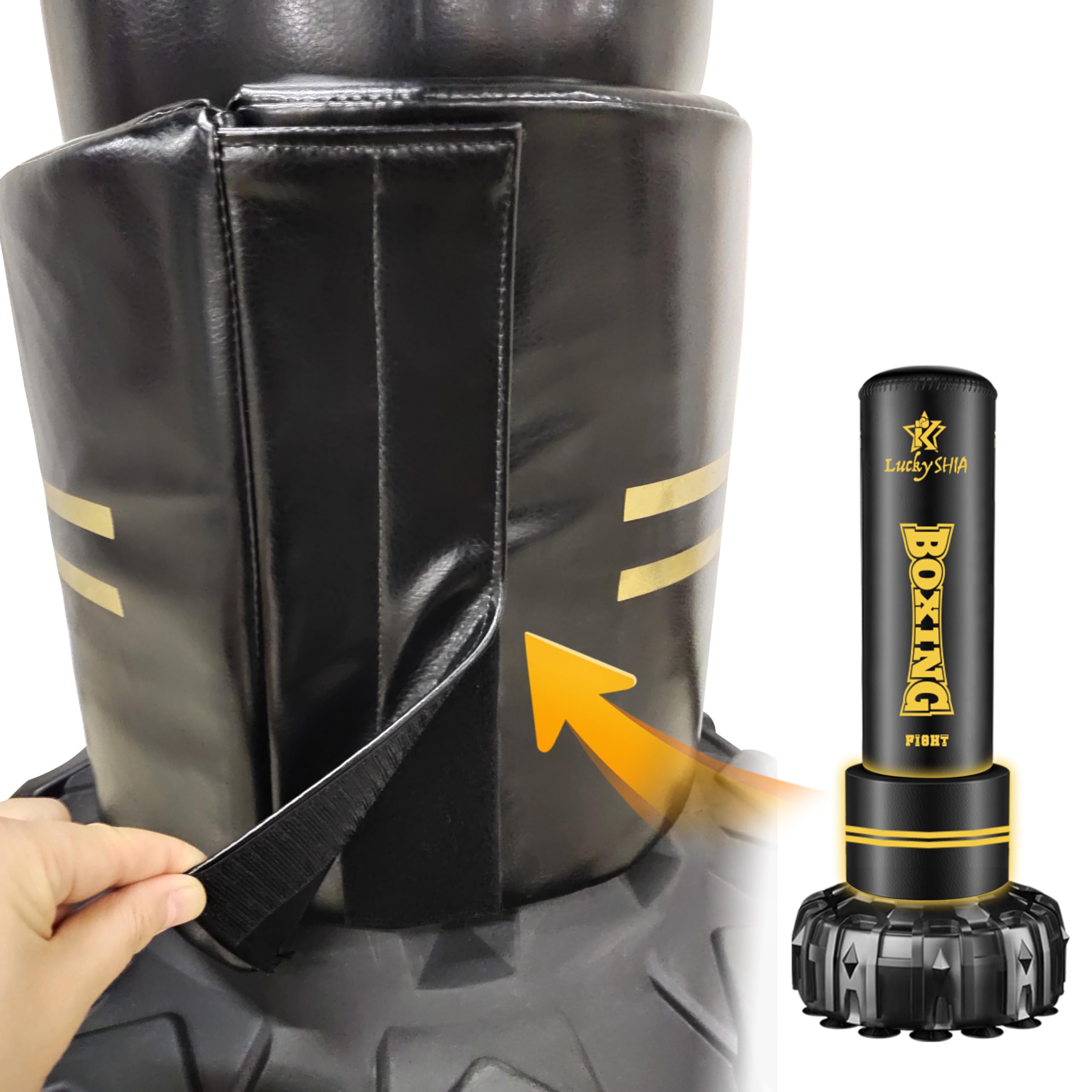 Amazon | 【Lucky SHIA 】 サンドバッグ 自宅用 自立型 自宅 スタンド