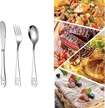 Amazon | キッズスプーンフォークセット、幼児用銀器セット | キッズ