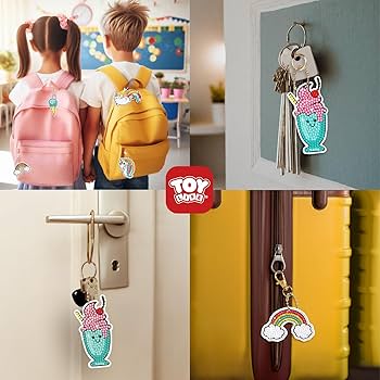 Amazon.com: TOY Life Diamond Art Kits for Kids with Keychains