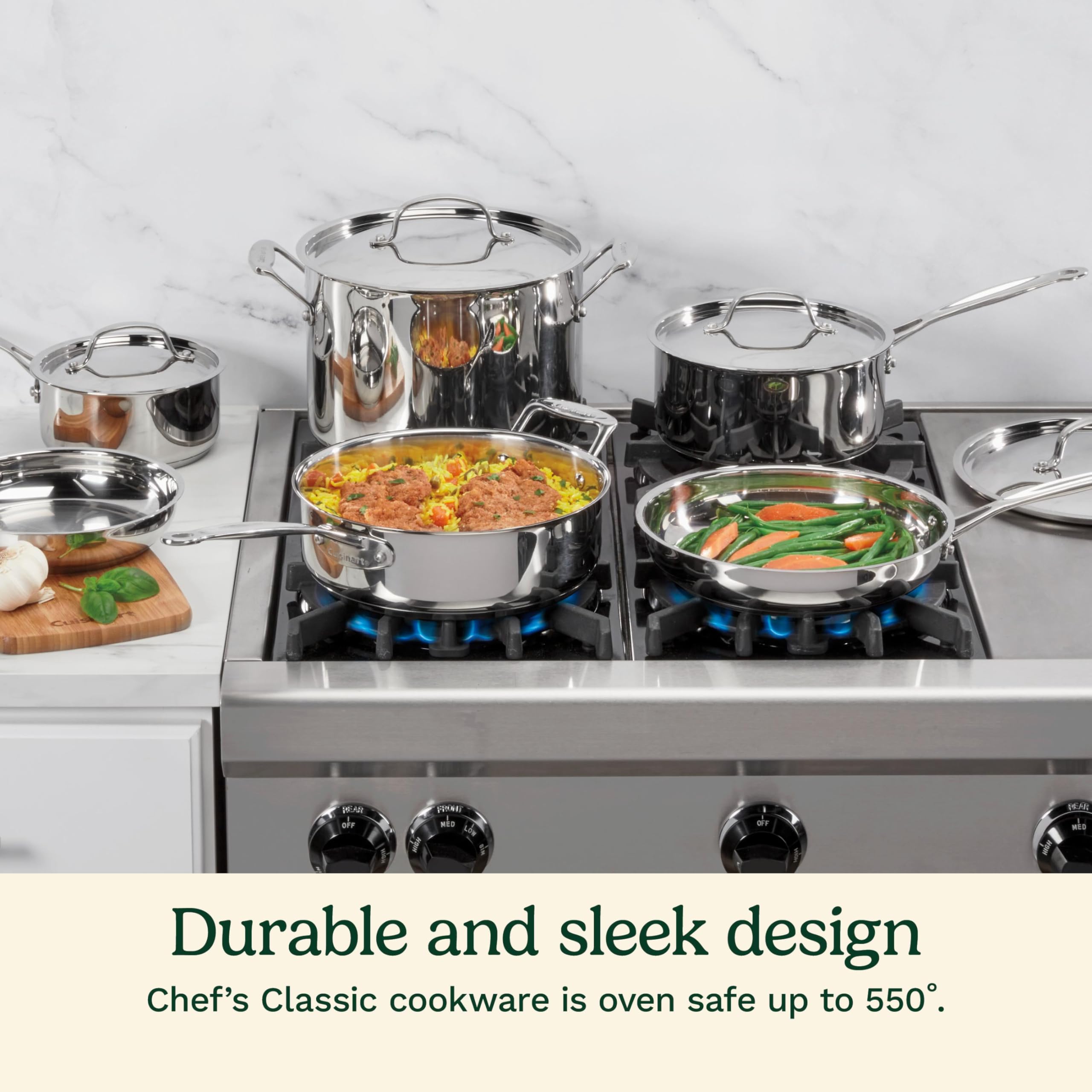 Amazon.co.jp: クイジナート ステンレス鍋10点セット Cuisinart Chef's