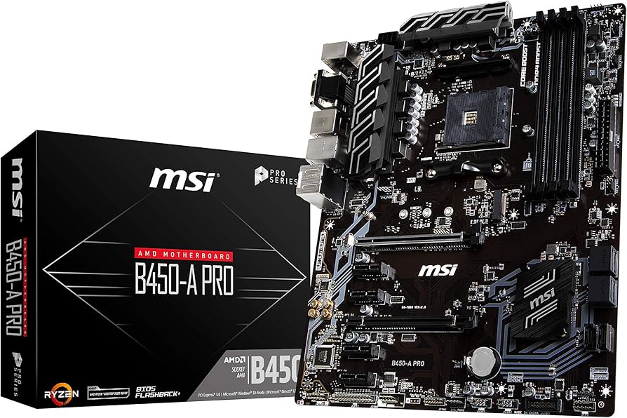 Amazon.com: MSI Pro AMD B450 AM4 ATX DDR4-SDRAM Motherboard