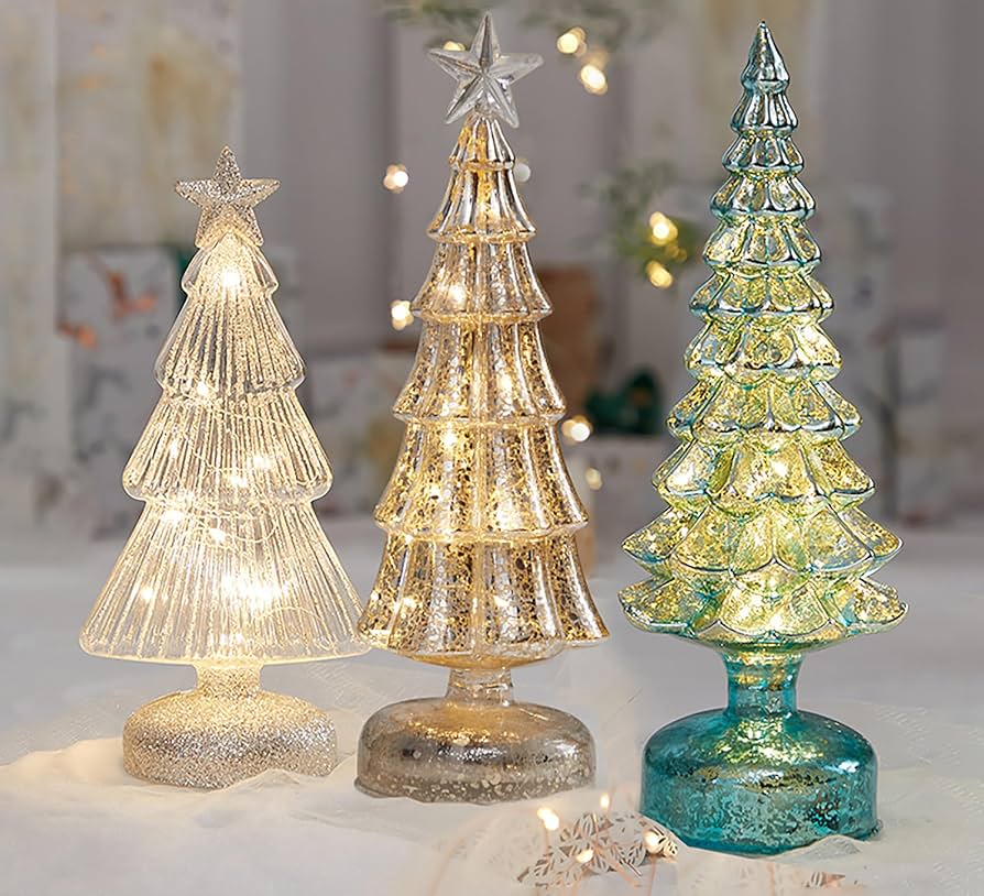 Amazon.co.jp: クリスマスツリーランプ クリスタルツリー ライト付き