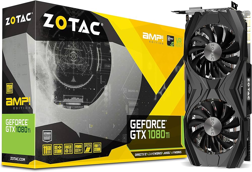 Amazon | ZOTAC GeForce GTX 1080 Ti AMP Edition 11GB GDDR5X 352