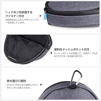 Amazon | okcsc ヘッドホンケース 収納ケース ヘッドホン 収納 薄型