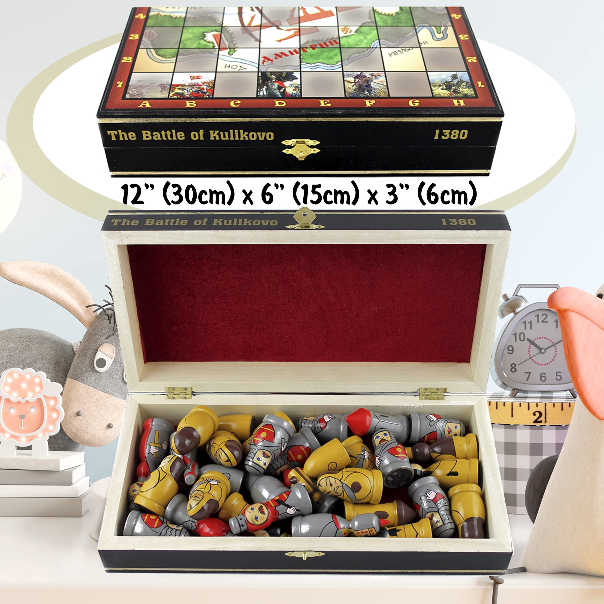 Amazon.co.jp: Kulikovo バトルテーマチェスセット - ハンドメイド