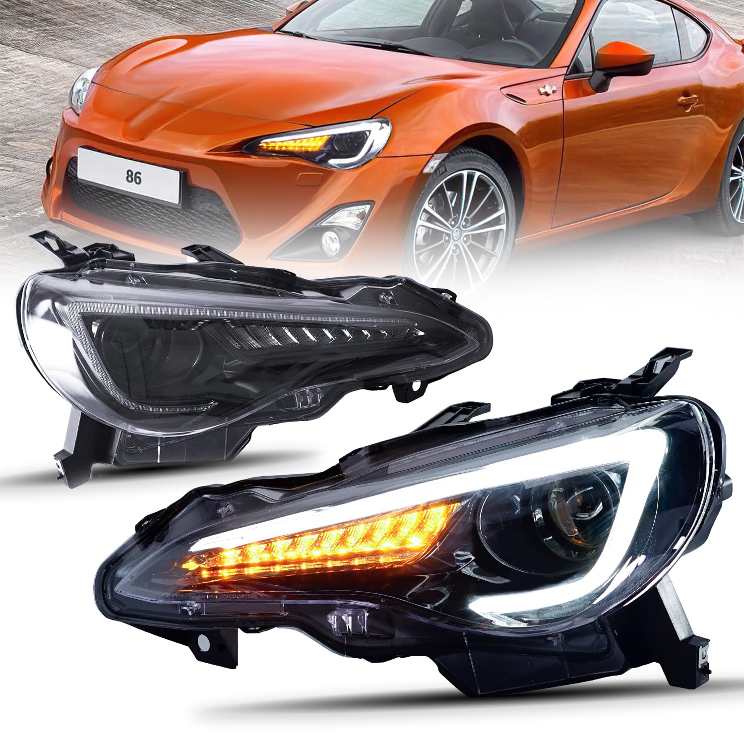 Amazon | トヨタ 86 ヘッドライトZN6 2012~2019年 スバル BRZ ZC6