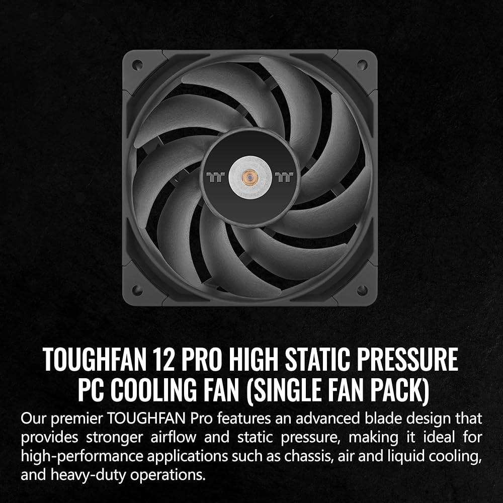 Amazon.co.jp: Thermaltake TOUGHFAN 12 Pro 高静圧PC冷却ファン、PWM