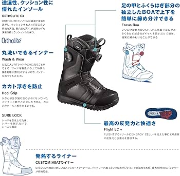 Amazon | SALOMON(サロモン) スノーボードブーツ レディース KIANA