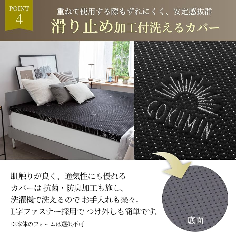 Amazon.co.jp: GOKUMIN マットレス 低反発 ベットマット 敷布団 厚さ