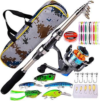 Amazon.co.jp: SURD 釣りセット 12点 釣り竿セット 1.8炭素伸縮釣竿