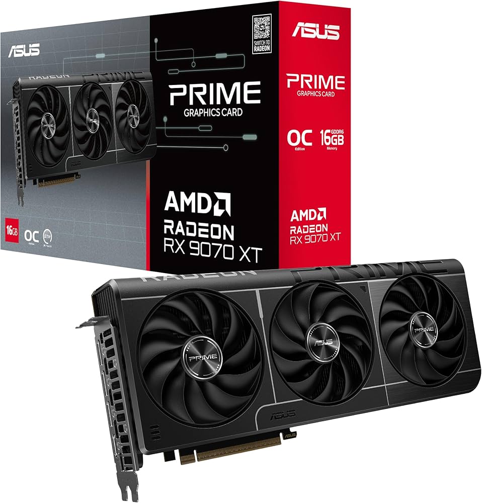 Amazon | ASUS AMD Radeon RX9070XT 搭載 ビデオカード PCIe 5.0 16GB