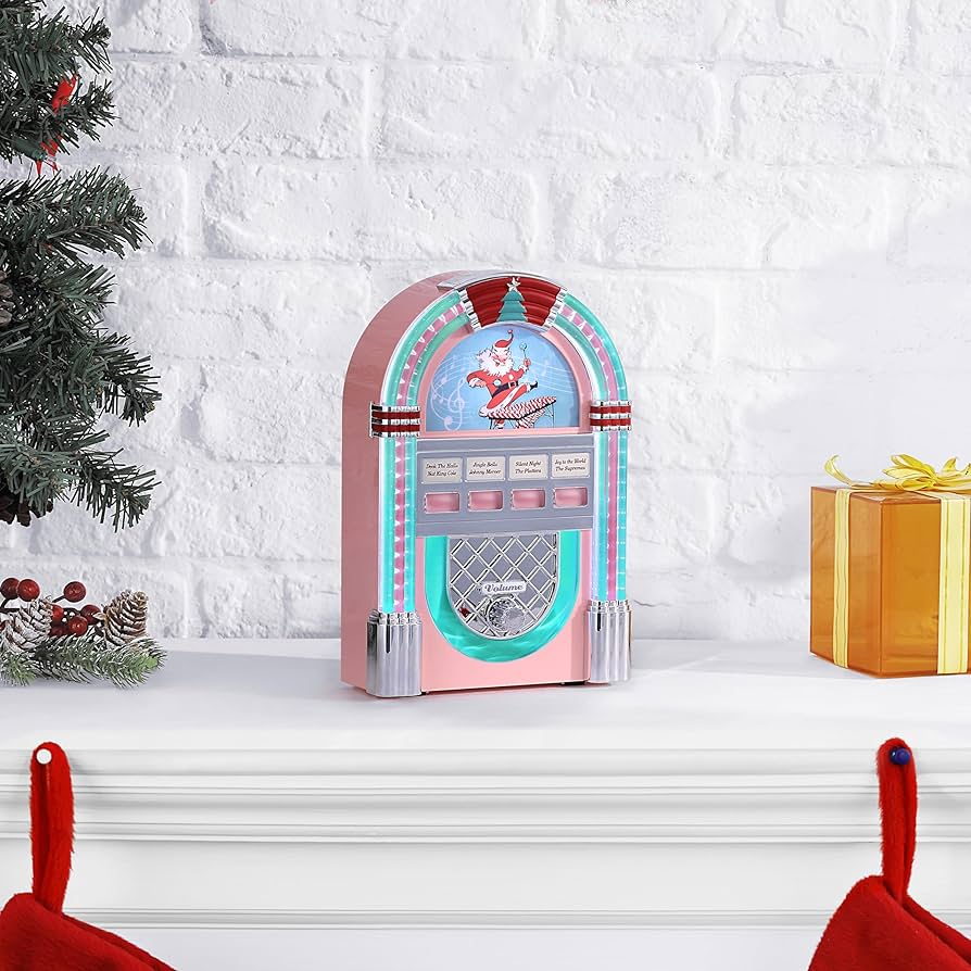 Amazon.co.jp: Mr. Christmas ビンテージ ジュークボックス - ピンク