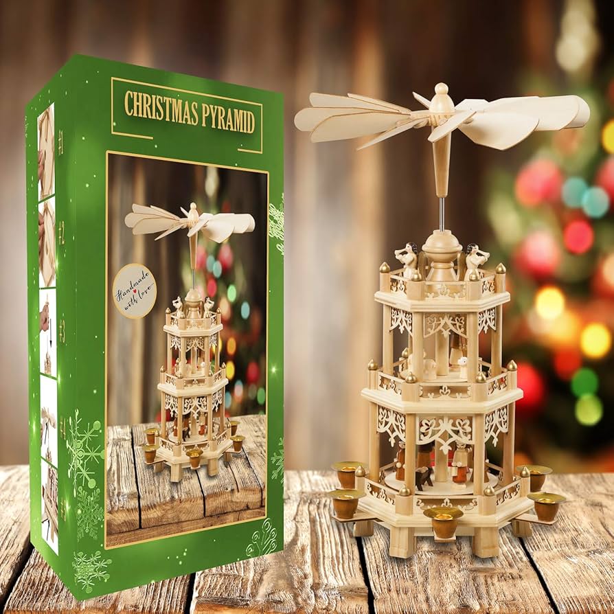 Amazon.co.jp: ドイツのクリスマスデコレーションピラミッド18インチ
