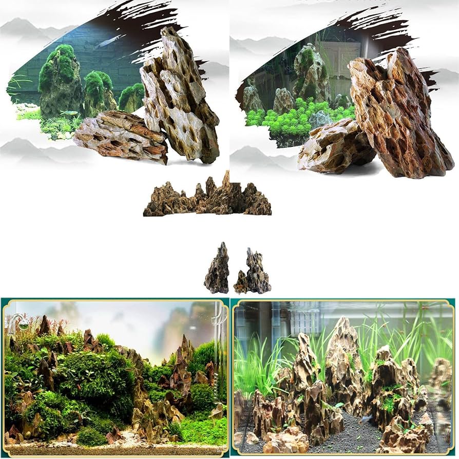 Amazon | 気孔石 黄虎石 蜂炎石 水槽 アクアリウム 花壇 ガーデニング