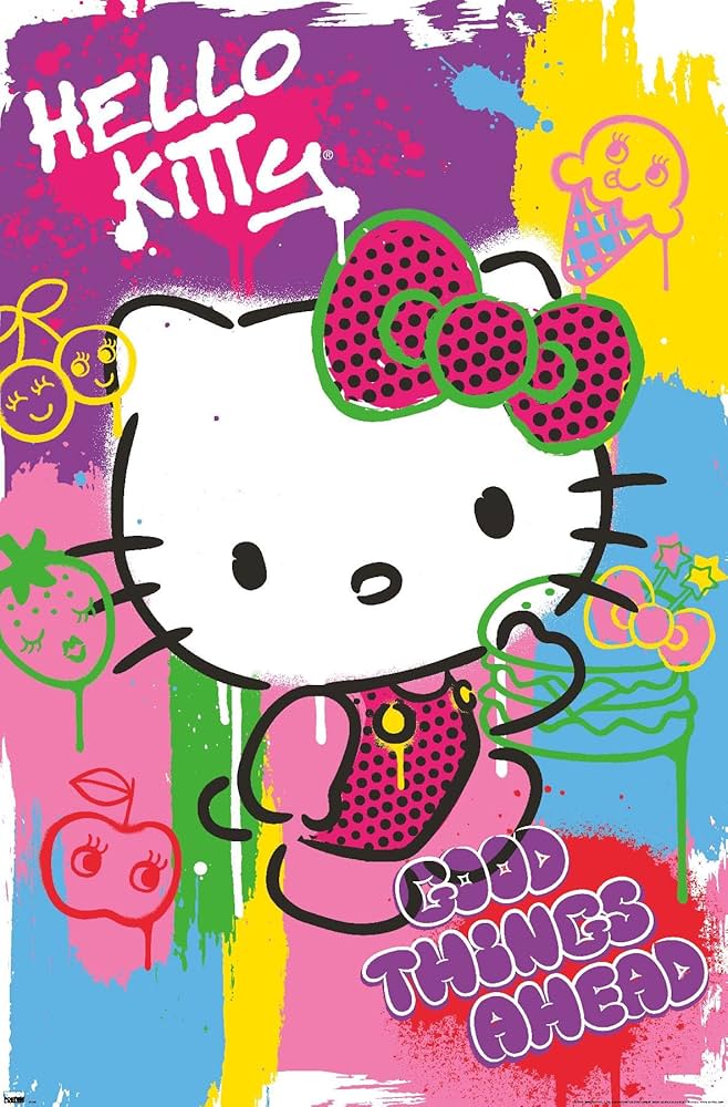 Hello Kitty - Pop Art Wall Poster : Amazon.ca: Home