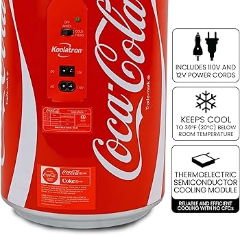 Amazon.com: Koolatron Coca-Cola Portable 8 Can Thermoelectric Mini